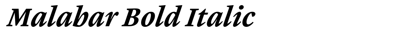 Malabar Bold Italic image